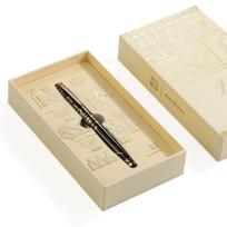 Hero 100 14K Gold Nib Fully Metal Dynasty Series (Qin) Fine Nib 0.5mm Fountain Pen Authentic Ancient Writing Gift Set Ink Pen beige