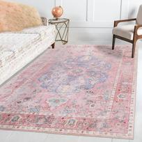 Neslystantis pagrindas Plotiniai kilimai Rožinis Minkštas Kilimas Sulankstomas Skalbiamas Mašina Retro Svetainei Miegamajam Valgomajam Namų Biurui Dekoravimui 100x150cm