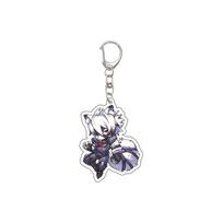 55MM  Zenless Zone Zero games Keychain Von Lycaon Key Chain Acrylic Model Plate Christmas Gifts 55mm gray