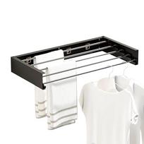 Carbon Steel Invisible Clothes Drying Rack 60CM 5 Rods Hidden Drying Rack Heavy-Duty Large Capacity Clothesline Pole Hanger juoda