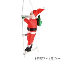 Decoration Car Pendant Roof Tail Santa Climbing Ladder Christmas Decoration Creative Home Ornament Navidad Cristma Tree Ornament Ornament red