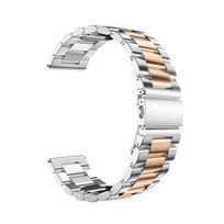 Universalus nerūdijančio plieno laikrodžio dirželis Apple, Huawei, Samsung ir iWatch laikrodžiams – Trijų grandinėlių dizainas 22mm white