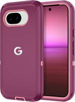 Originalus tvirtas „Defender“ dulkėms/kritimui atsparus dėklas Google Pixel 10A 9A 8A Pro XL, tvirtas 3 sluoksnių pilnos apsaugos Ott-Box Funda Google Pixel 9a pink