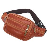 Men's Fanny Pack Belt Bag for Travel, Hiking, Running, Outdoor Sports and Everyday Carry One Size raudona