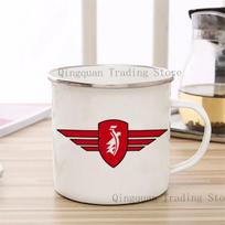 Zundapp Motociklas Emaliuotas puodelis Kavos puodelis 11oz Keraminis kavos arbatos kakavos puodelis Rankena Arbatos gėrimo puodelis Cup beige