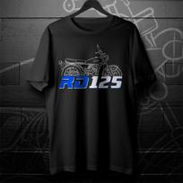 For Yamaha RD125 1973-1990 fans - Motorcycle T-Shirt M black