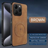 Realme 15T Nappa Leather Grain Magnetic Protective Case with Full Lens Coverage realme 15T ruda