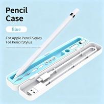 Pencil Nib Protective Cover Storage Case Durable ABS Silicone Anti-scratch Holder Stand for Digital Stylus Pen Small Gifts A4 white
