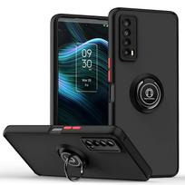 Army Case for TCL 30 XE 5G 20 XE TCL Stylus T779W 5087Z 5087Z Car Magnetic Ring Holder Silicone Protection Hard Phone Cover TCL 20 XE black