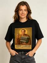 Jeremy Clarkson Protect Us From Electric Motors T-shirt Top Gear Funny Meme Graphic T shirt Unisex Casual Fashion Loose T-shirts 100 brown