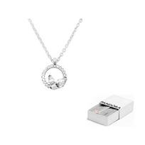 Pandora Cubic Zirconia Necklaces Unisex Silver 392620C01-silver F-Brand Original Box white