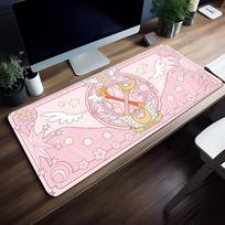Anime Cardcaptor Mouse Pad Large NonSlip Gaming Desk Mat Laptop Keyboard Tray Office Student Pc Pink Hd Print Black 800x300x2mm gray