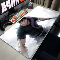 Mousepad Cool Anime Jujutsu Kaisen Fushiguro Toji Large Gaming Mouse Pad Gamer Laptop Keyboard Mat Computer Cabinet Desk Mat 800x300x2mm gray
