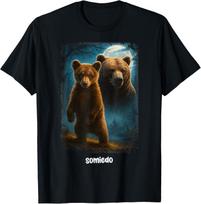Somiedo Lokas Juokingas Gyvūnų Mėgėjo Lokas Marškinėliai unisex Marškinėliai 3XL black