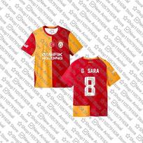Men's T-shirt Galatasaray Football Home Away Jersey Family Matching Unisex L
