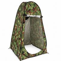 Portable PopUp Camouflage Bird Watching Tent with UV Protection Double Window Silver