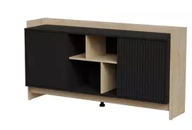 Cama PORTO 2D komoda 150x38x77 ąžuolas/juodas