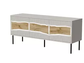 Cama INSERTO 3D TV spintelė 143.5x40x61.5 kašmyro + LED