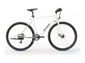 Sharp Gravel E-Bike 250W variklis App 70km Baltas glanz