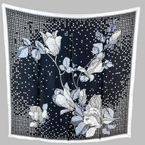 Temperament Desert Oasis Silk Scarf 100 Mulberry Silk Square Scarf Spring And Autumn Silk Scarf, Sunscreen Women'S Shawl 108X108CM gray