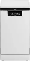 BEKO BDFS26120WQ Laisvai pastatoma indaplovė, energijos klasė E, plotis 45 cm, 6 programų, inverterinis variklis, trečias stalčius, balta