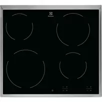 Elektrinė kaitlentė Electrolux EHF6240XXK, juoda, įmontuojama, 57,6 cm, keraminė, 4 zonos