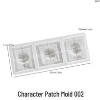 Embossed Portrait Refrigerator Magnet Mold for DIY Epoxy Resin & Aromatherapy Stone. white
