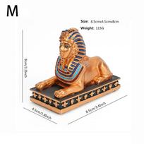 Senovės Egipto Sfinkso Faraono Ornamentas Dervos Statulėlė Rankdarbis Suvenyras Dovana Muziejus Paslaptingos Mumijos Dekoracija beige