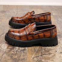Plus-size Shoes, Big-head Shoes, Thick-soled Shoes, Heightening Leather Shoes, Men's Shoes 46 ruda