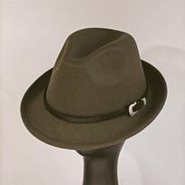Veltinio Panama Fedora skrybėlė Trumpas kraštelis Trilby Plokščia skrybėlė Vyrams Moterims Homburg Bažnytinė Jazz skrybėlė reguliuojama 56-58cm black