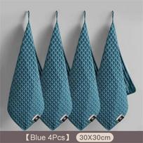 4pcs Coffee Bar Cleaning Towels Super Absorbent Microfiber Cleaning Cloth Towel Home Barista Clean Tool Coffee Machine Cleaner gray