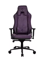Žaidimų kėdė Arozzi Vernazza SoftFabric Violetinė – ergonomiškas dizainas, reguliuojamos porankiai ir aukštis