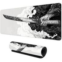 Japanese Samurai Katana Mouse Pad Gaming XL Home New Black Mousepad XXL xcm NonSlip Office Keyboard Carpet Laptop Mice Pads 800x400x2mm gray