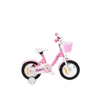 Dviračio MTB mergaitėms 12 colių Bimbo Bike Pink/White