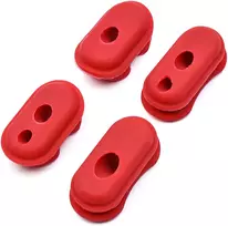 Set of Rubber Caps for Xiaomi Mi Electric Scooter Series (M365, Pro, Pro 2, 1S, Essential, Lite) - 5 Pieces, Black