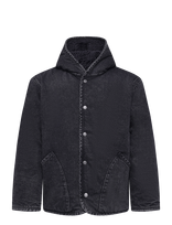 Levi's® - Deck Hoodie Sherpa Jacket A Ni - Džinsinis švarkas be pamušalo - Juoda