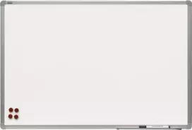 Whiteboard Lacquered Surface 120x90cm Aluminium Frame