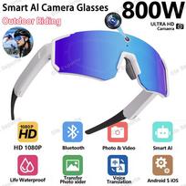 NEW HD Video Glasses Action Camera Sunglasses Smart Glasses Sports Glasses Outdoor Bicycle Motorcycle Driver Recorder Walk Cam Wh-Bl