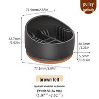 Neslystantys biuro kėdės ratukų kilimėliai ir tylūs ratukų dangteliai Felt Base Silent Anti-scratch - 5 Pieces