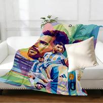 Lionel Messi Print Blanket - Soft & Comfortable, for Bedroom, Travel, Sofa, Home Decoration - Birthday Christmas Gift for Friend 130cmx150cm