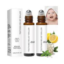 Teething Relief Roller Essential Oil for Babies, Teething Roller Natural Pain Relief Roll-On Essential Oil 3pcs