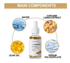 Digitalzap® Pure Turmeric Face Oil | 100% Natural Golden Essence for Radiant & Glowing Skin | 30ML Pack of 2 | Nourishing Facial Oil for Women | white
