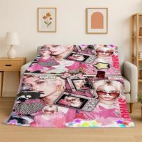 Kpop Felix Stray Kids Muzikinė flanelinė antklodė Minkšta šilta antklodė miegamajam svetainei lovai kelionėms stovyklavimui iškylai Dovana 80x120cm gray