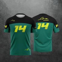 2026 Fernando Alonso 14 Fan T-Shirt El Nano Racing Driver 3D Print Graphic Tee Unisex Summer Casual Top S black
