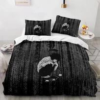Death Note 3D Print Anime Comfortable Duvet Quilt Cover Pillowcase Bedding Set Children Bedroom Decoration Home Textile EU Single 135*200cm/53x79in 3pcs gray