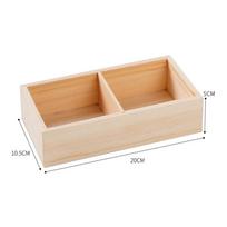Medinė laikymo dėžutė Daugiafunkcis bonsai laikiklis Aukštos kokybės stalo smulkmenų organizatorius wood-2grids