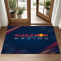 Red Bull Racing dizaino kristalinio veliūro kilimas, minkštas dekoratyvinis kilimėlis miegamojo įėjimui 50cmx80cm