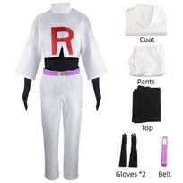 Cosplay Costume Set For Fans Of Ash's Companions James,XXL white
