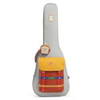 Acoustic Guitar Bag Lightweight Backpack Adjustable for Rehearsals white