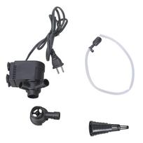 3IN1 Panardinamasis akvariumo vandens siurblys su dviguba išvestimi, deguonies prisotinimu, cirkuliacijos filtru, skirtas naudoti namuose, žuvų tankams 8 black